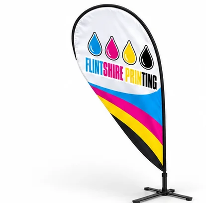 Fin Flag: Flintshire Printing branded detail or alternative view example