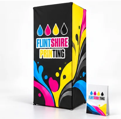 Pop-Up Tower: Flintshire Printing branded detail or alternative view example