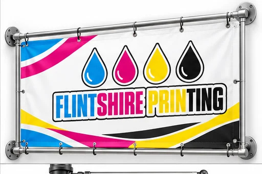 Monsoon Wall Banner Frame: Flintshire Printing branded detail or alternative view example