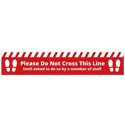 Floor Vinyl - Do Not Cross Alert